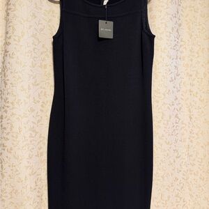 Onyx Black Sleeveless Midi Dress